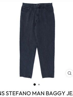 Stefano Man, vintage men’s dark blue baggy jeans, size 34/32